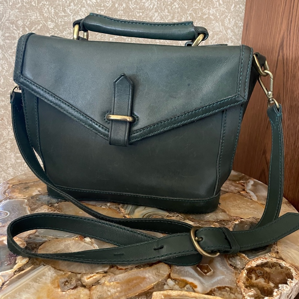 MADEWELL Green Leather Purse